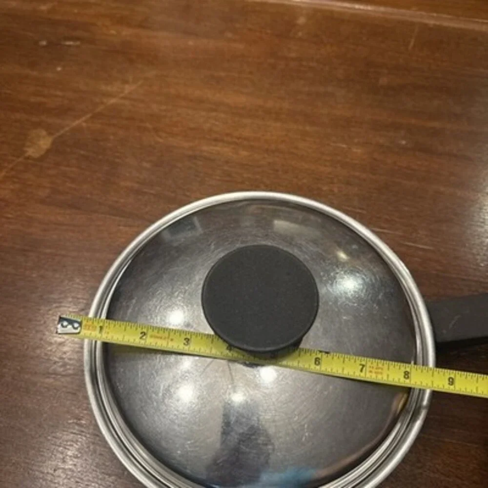 Vintage Seal O Matic Thermium Stainless Steel Pots USA 3 PC Set